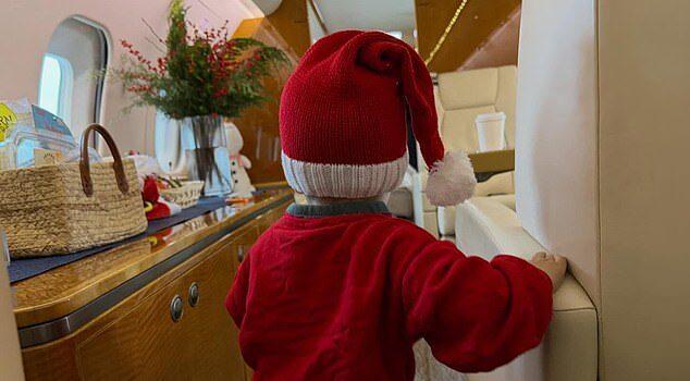 News Room : Justin Bieber shares sweet snap of son Jack Blues getting into the holiday spirit during private jet flight News Room Justin Bieber shares sweet snap of son