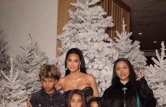 News Room Kim Kardashian shares rare portrait with all