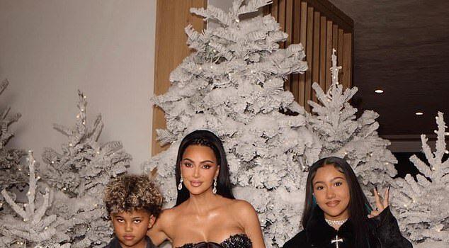 News Room Kim Kardashian shares rare portrait with all