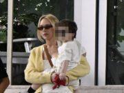 News Room : Lindsay Lohan looks chic in white mini dress as she carries son Luai, 2, on Miami outing with husband Bader Shammas News Room Lindsay Lohan looks chic in white mini