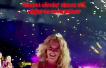 News Room Penny Lancaster kicks off her shoes and