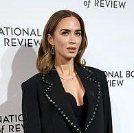 News Room : Emily Blunt wows in plunging bodysuit alongside Chase Infiniti and Leonardo DiCaprio at 2026 National Board of Review Gala Elegant woman in black blazer at Lanka News Room event for latest Sri Lanka news.