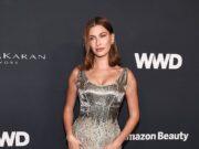 News Room Hailey Bieber dazzles in glitzy Armani gown