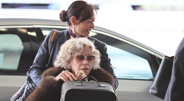 News Room Jane Fonda 88 is pushed in wheelchair