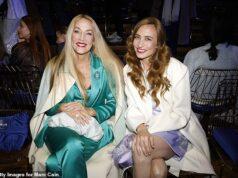 News Room : Jerry Hall, 69, joins her lookalike daughter Elizabeth Jagger, 41, at the Marc Cain show during Berlin Fashion Week