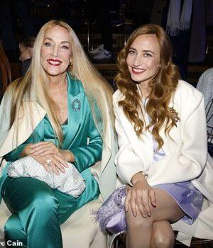 News Room : Jerry Hall, 69, joins her lookalike daughter Elizabeth Jagger, 41, at the Marc Cain show during Berlin Fashion Week News Room Jerry Hall 69 joins her lookalike daughter