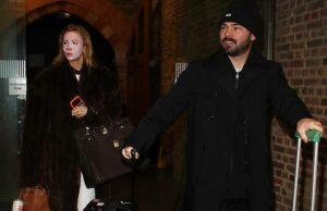 News Room : Olivia Attwood wears a sheet mask on her face as she and husband Bradley Dack catch an early train to Paris for a romantic trip after their marital woes