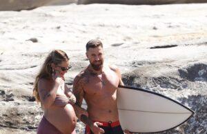 News Room : Not long to go! Braith Anasta’s ex-fiancée Rachael Lee shows off her huge baby bump in a bikini as she hopes for a water birth alongside her Bra Boy fiancé Evan Faulks News Room Not long to go Braith Anastas ex fiancee