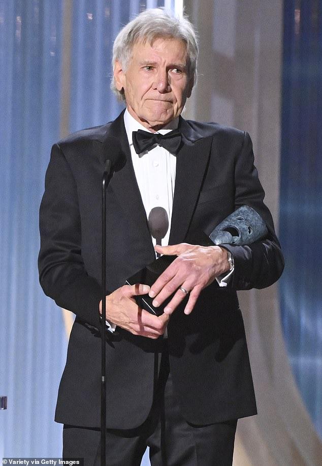 News Room : Harrison Ford gives sweet tribute to ‘beautiful’ wife Calista Flockhart as he tearfully accepts honor at Actor Awards 2026