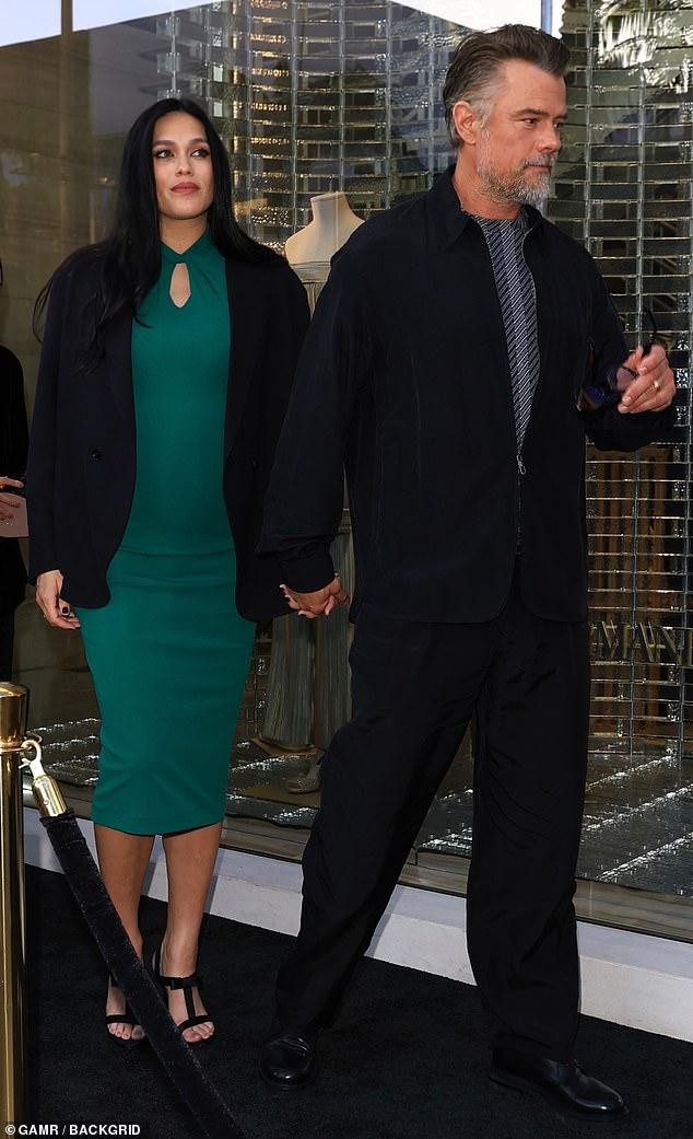 News Room : Josh Duhamel and wife Audra Mari are seen for first time since pregnancy reveal at glitzy pre-Oscars bash