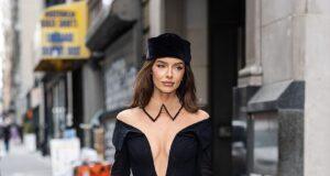 News Room : Maura Higgins ensures all eyes are on her as she slips into a plunging nude illusion mini dress and totes £20K Birkin while stepping out in in NYC