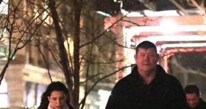 News Room : Newly engaged James Packer looks to be in good spirits as he steps out for dinner in New York with daughter
