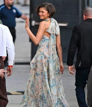 News Room Zendaya floats into Jimmy Kimmel Live in