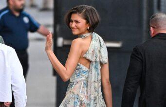 News Room Zendaya floats into Jimmy Kimmel Live in