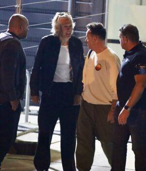 News Room Ant McPartlin is surrounded by security as