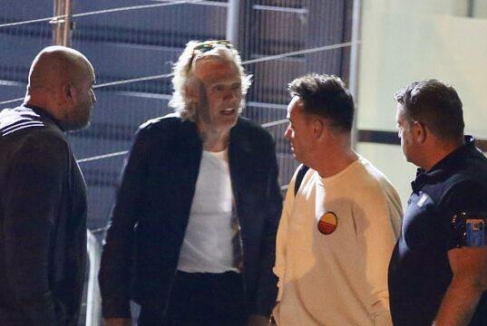 News Room Ant McPartlin is surrounded by security as