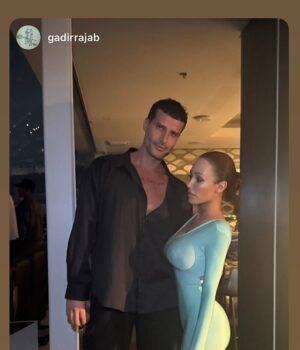 News Room Bianca Censori models a skintight blue catsuit