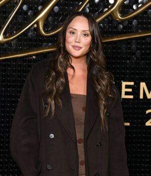News Room Charlotte Crosby stuns in a brown polka