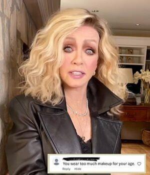 News Room : Donna Mills, 85, mocks critics who complain she uses ‘too much makeup’ with shocking transformation video News Room Donna Mills 85 mocks critics who complain