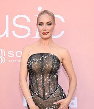 News Room Heidi Montag dazzles in sheer gown at
