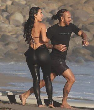 News Room Lewis Hamilton gropes Kim Kardashian as they