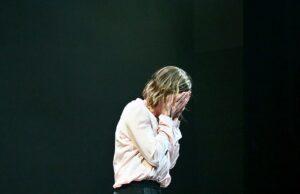News Room : Rosamund Pike breaks down in tears during emotional curtain call for Inter Alia press night as her West End performance receives rave reviews News Room Rosamund Pike breaks down in tears during