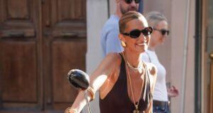 News Room : Bella Hadid turns heads in a plunging black dress as she steps out in Saint-Tropez during sun-soaked getaway