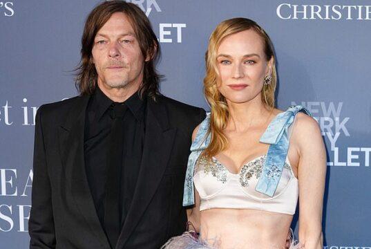 News Room Diane Kruger glows in embellished bralette and