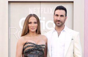 News Room : Jennifer Lopez’s face says it all as Office Romance co-star Brett Goldstein performs gentlemanly move at premiere News Room Jennifer Lopezs face says it all as