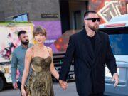 News Room Taylor Swift dazzles in glittering gown as