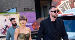 News Room : Taylor Swift dazzles in glittering gown as she and Travis Kelce steal the spotlight at friend’s wedding in NYC