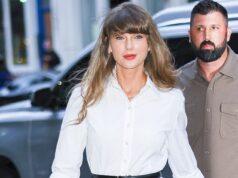 News Room : Taylor Swift steps out in bridal white AGAIN as the unusual way guests are receiving invites to Travis Kelce wedding is revealed