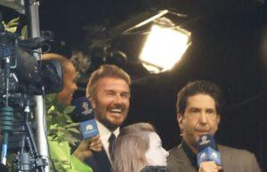 News Room : The One Where Arsenal Got Beat! Friends icon David Schwimmer joins David Beckham at star-studded Champions League final as Gunners lose to Paris Saint-Germain News Room The One Where Arsenal Got Beat Friends