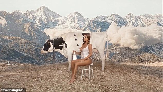 News Room : Bianca Censori milks a cow while dressed