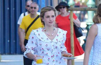 News Room Emma Watson heads out in a pyjama inspired