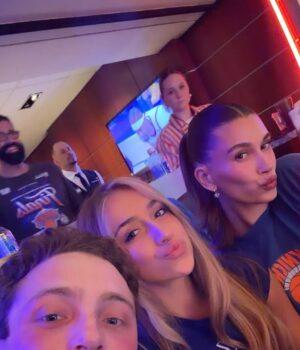 News Room : Hailey Bieber cozies up to pop superstar in VIP seats at Knicks game… and it’s NOT Taylor Swift News Room Hailey Bieber cozies up to pop superstar