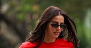 News Room : Indy Clinton shocks onlookers as she arrives at Federal Court in X-rated T-shirt alongside husband Ben Azar as he sues his former employer for alleged unfair dismissal