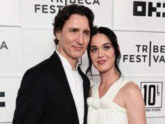 News Room : Katy Perry and boyfriend Justin Trudeau make their red carpet debut as they put on a VERY cozy display at her NYC concert film premiere