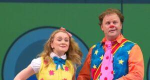 News Room : Mr Tumble’s happily ever after: Kids’ TV ‘workaholic’ Justin Fletcher, 55, settles down with co-star girlfriend Samantha Dorrance, 34, after 20 years of turning down marriage proposals from smitten fans