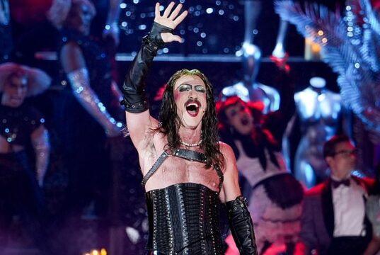 News Room : The tawdry Tonys! CBS viewers left agape as The Hobbit star Luke Evans puts on X-rated display onstage News Room The tawdry Tonys CBS viewers left agape