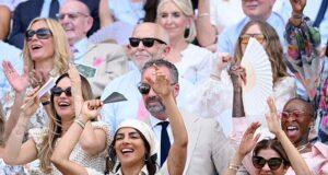 News Room : Hannah Waddingham, Lily James and Priyanka Chopra wow in Wimbledon white as the women take centre stage on and off the court with the first semi-finals underway News Room Hannah Waddingham Lily James and Priyanka Chopra